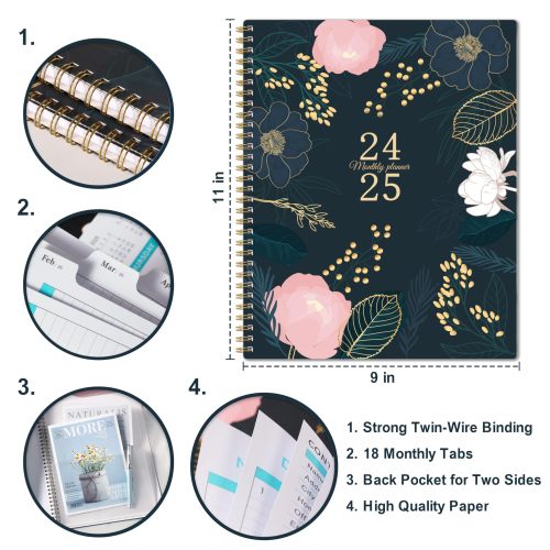 China Twin Wire Biding 18 Month Monthly Weekly Planner Factory