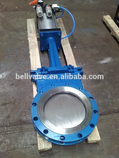 pneumatic knife gate valve with pneumatic actuator
