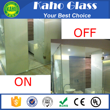 tempered laminated spd smart glass for bathroom and office partition wall