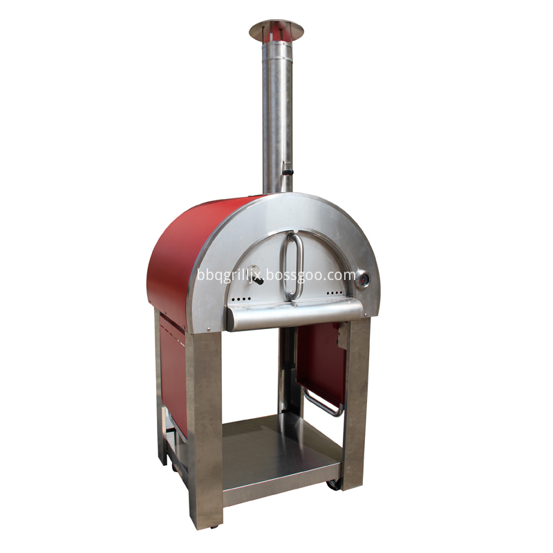 Pizza Oven With Foldable Side Table