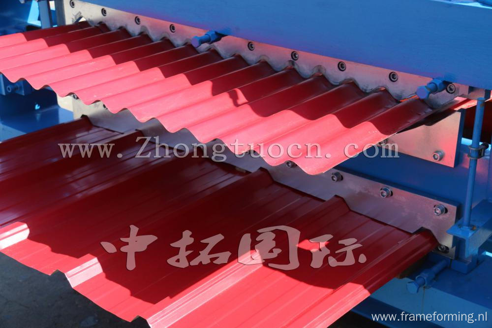 Double Layer Zinc Roofing Sheet Roll Forming Machine