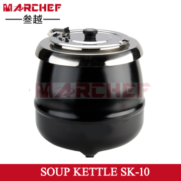 9L Black Soup Kettle/Buffet soup warmer/Commercial bean soup kettle
