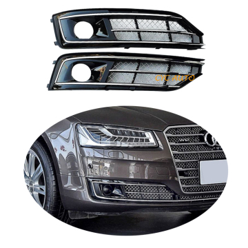 W12 Case della lampada a nebbia ABS per Audi A8 modificata W12 Fog Grille con ACC 2015-2017