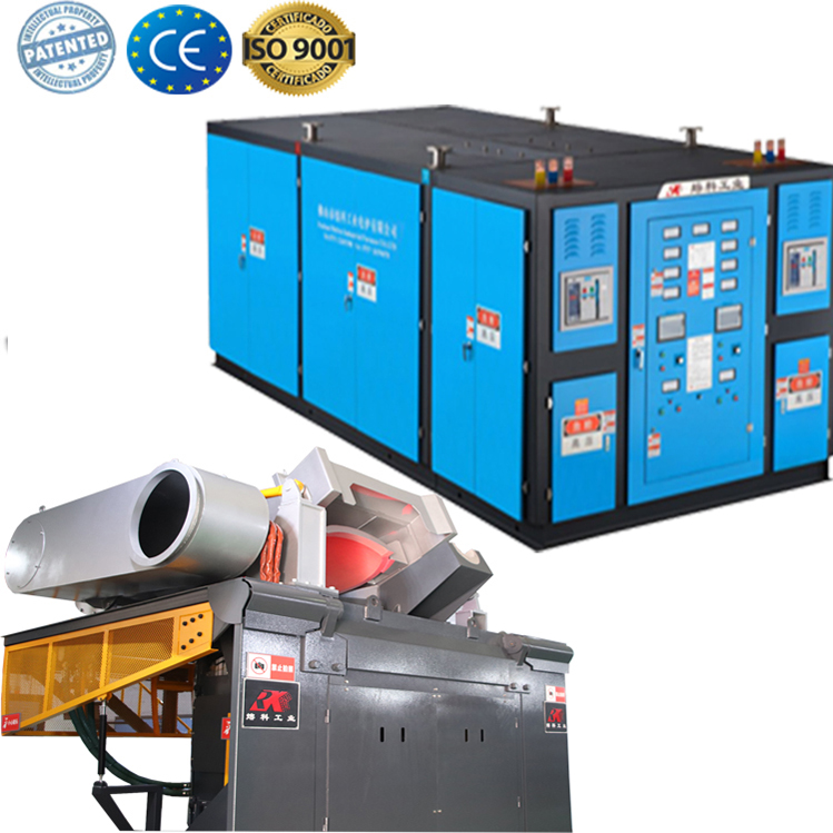 Induction metal melter furnace for melting  aluminum