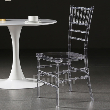 Fancy Banquet Hall Chiavari Napoleon Plastic Stacking Chairs with Cushion