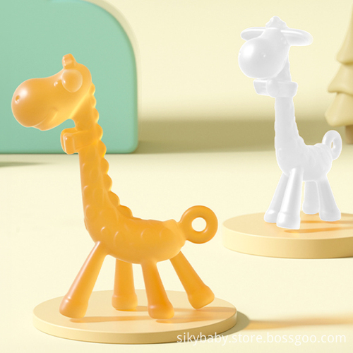 Customized Hot BPA-Free Chewable Silicone Baby Teether Toys Set