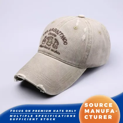 Rabbit Studio Washed Vintage Baseball Caps