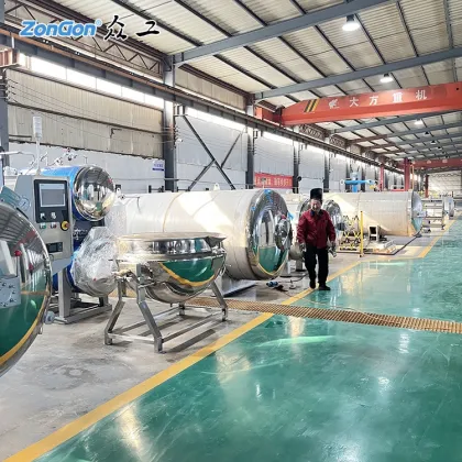 Steam Rotation Sterilizer Autoclave for Coffee, Milk, Porridge, and Oats