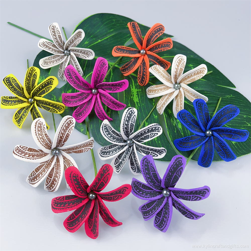 Handmade Light Foam Tiare Flower Hair Pick