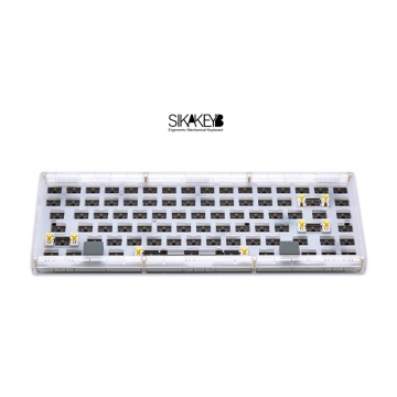 Sikakeyb SK5 Castle Abs Putih Lutut RGB 84-Key Hotswap DIY 5.0 2.4g Keyboard Permainan Berwayar 3-Mode