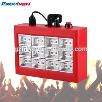 High Brightness 12pcs*1W LED Strobe Effect Light With Plastic Or Steel Material For DJ Equipment