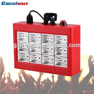 High Brightness 12pcs*1W LED Strobe Effect Light With Plastic Or Steel Material For DJ Equipment