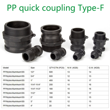 Conexiones Camlock de fábrica CT Tipo F 2 pulgadas