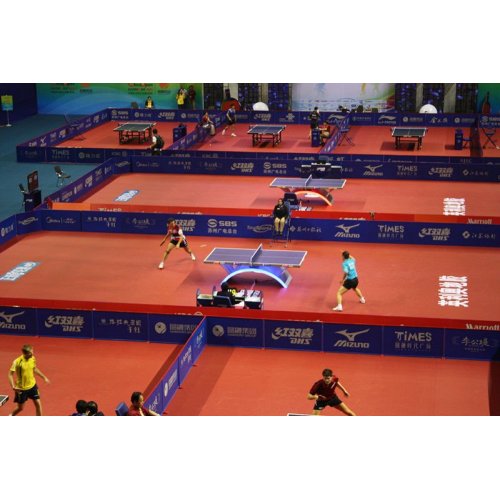 EnlioPVC sports flooring for indoor table tennis venue