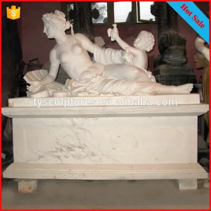 Reproduction famous people statue antique nude muscle old man with little angels sculptures