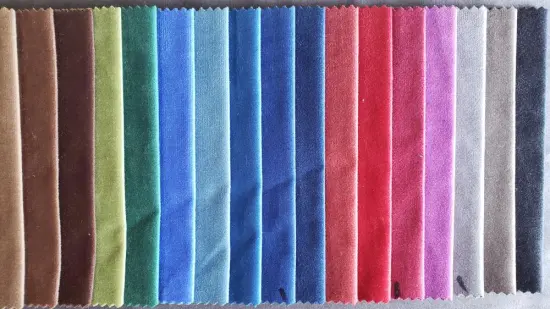 Dyed Thin Dutch Velvet Fabric for Sofa Upholyester