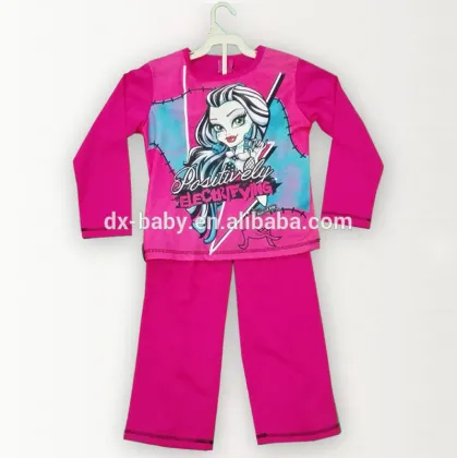 2016 Barbie Children sleepwear/pajamas baby clothing
