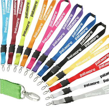 Aangepaste milieuvriendelijke sublimatie bedrukte nylon polyester lanyards met ID-kaarthouders en logo's