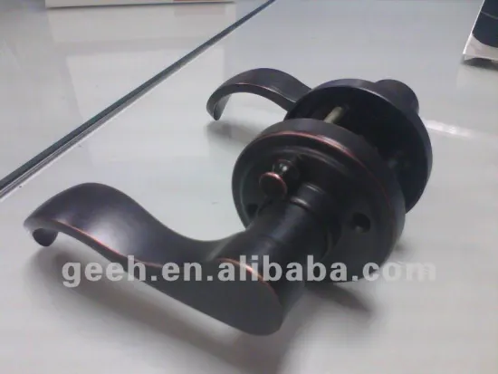 Zinc Alloy Matte Black Lever Door Lock
