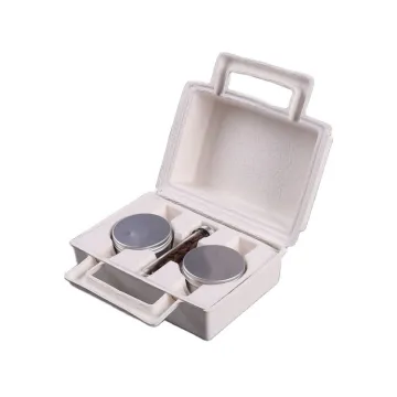 Biodegradable Molded Paper Pulp Box with Insert Trays