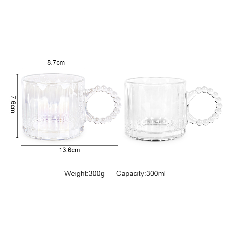300ml Glass Cup With Handle