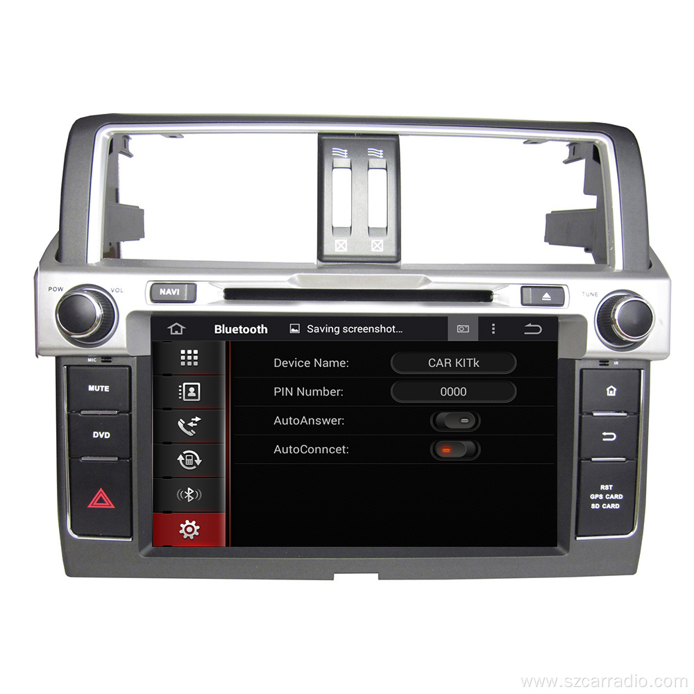 Toyota Pardo 2014 car DVD player