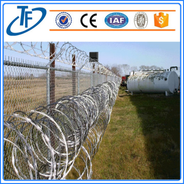 Galvanized or PVC coated razor wire