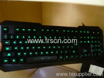 Multimedia Led Light Game Wired Computer Keyboard 