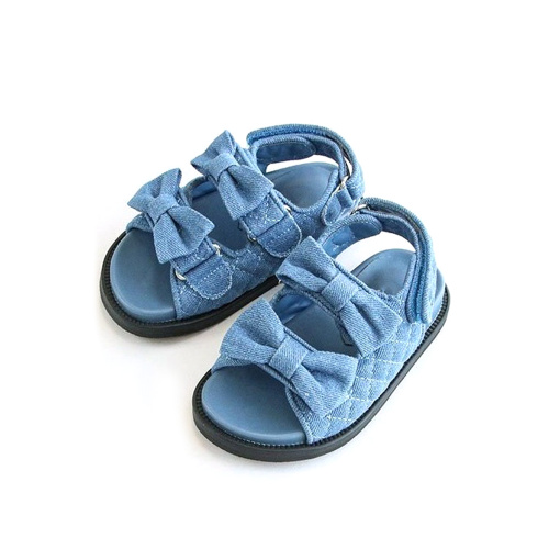 Open Toe Bow Sandals Flats