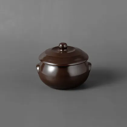 Korean Style Matte Stoneware Stew Soup Bowl Bibimbap Dolsot Bowl Set