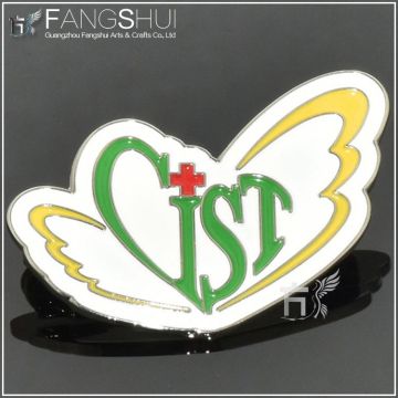 Plain medical lapel pin