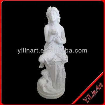 White Marble Statue Of Beautiful Nude Girl YL-R506