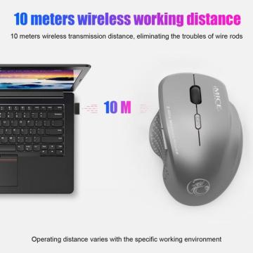New IMice Wireless Mouse 6 Buttons 1600DPI Mouse 2.4G Optical USB Mouse Ergonomic Mice Wireless For Laptop PC Computer Mouse
