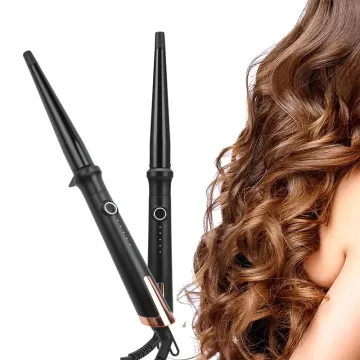 Wholesale Professional Electric Heat Ceramic Curling Iron 1/2-1 inch Tapered Curling Wand