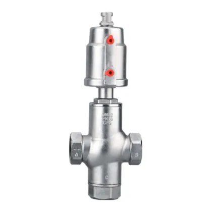 Pneumatic Three-Way Angle Seat Valve DN15-DN50