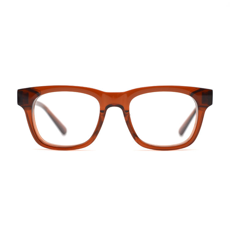 Fashion Transparent Retro Thick Acetate Eyeglasses Frames