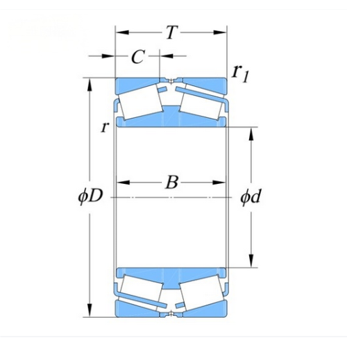 双列圆锥形公制 TDI、DF 滚子轴承