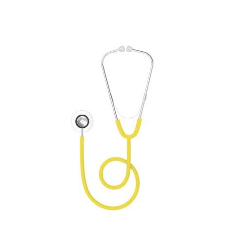 Utilisation médicale stéthoscope unique portable jaune