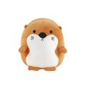 Oreiller en peluche en peluche hamster de la mer de mer brun hamster