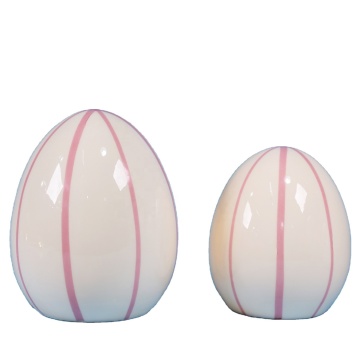 Ceramic Egg Bunny Ornament for Easter Decoration