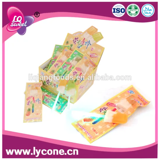 Sweet Fluorescent Candy / Ice cream Lollipop