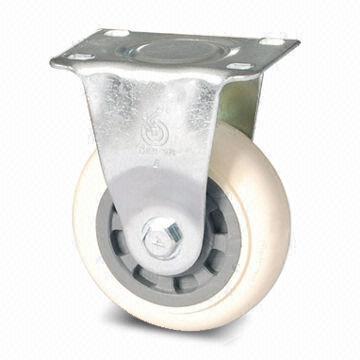 Medium-duty Caster in White Color, with 30mm Wheel Diameter