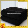 Alibaba chine en gros 100% coton noir serviette de salon / serviette en tissu éponge