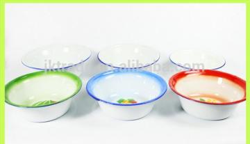 Wholesale Cheap bulk Enamel deep dinner basin/soup basin