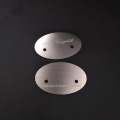 Targhetta in acciaio inossidabile con etichetta personalizzata con logo in metallo inciso