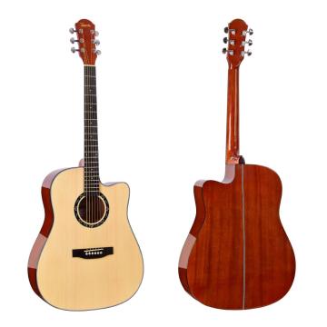 Guitarra acústica de madera de abeto
