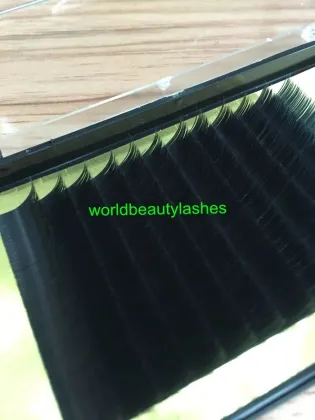 korea silk individual lashes matte elliptical base eyelash extensions