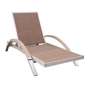 PE Rattan Chaise for Indoor and Outdoor Use, with Fashionable and Innovative Design