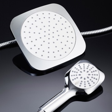 Lowest pricer handheld shower high pressure bath shower head with 3 spray ABS plastic showerhead