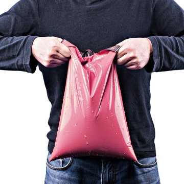 사용자 지정 서리로 덥은 평면 우편 봉투 생분해 성 플라스틱 가방